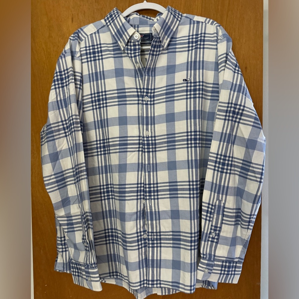 Vineyard Vines button down flannel plaid shirt